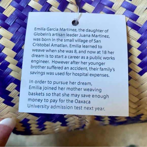 🆕 Handmade Lidded Palm Leaf Basket - Picture 5 of 7